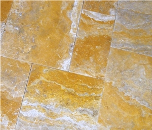 Rustic Gold Travertine Slabs & Tiles, Turkey Beige Travertine
