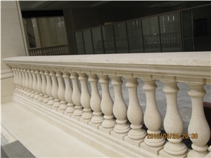 Jura Beige Limestone, Beige Limestone Balusters, Yellow Limestone Balustrades and Handrails