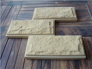 China Yellow Sandstone Mushroom Stone