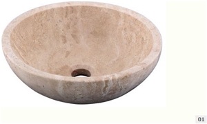 Beige Travertine Sinks