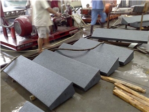 Granite Stairs and Steps,Natural Stone Granite Decoration Stair Treads, Risers, Steps, Staircase, Threshold with Anti Slip, Bull Nose Round Long Edge