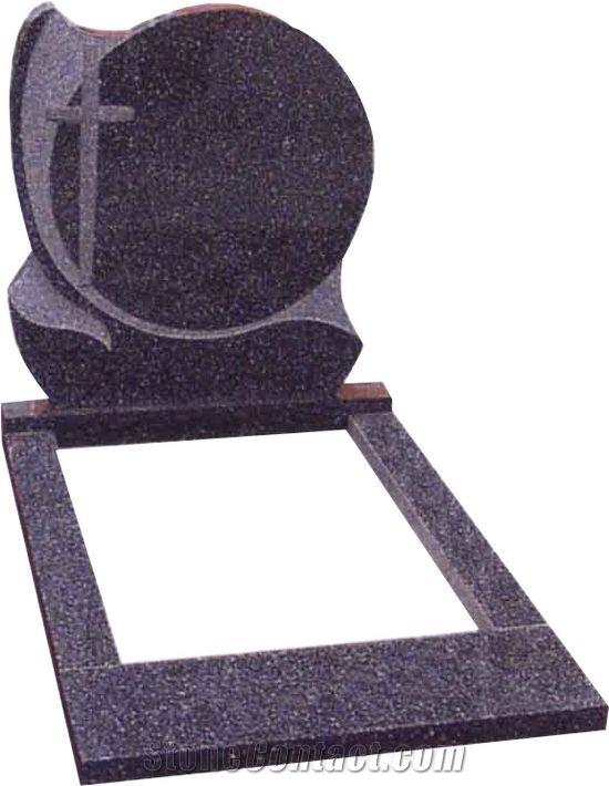 Grey Granite Gravestone