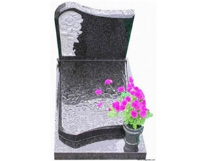 Grey Granite Tombstone
