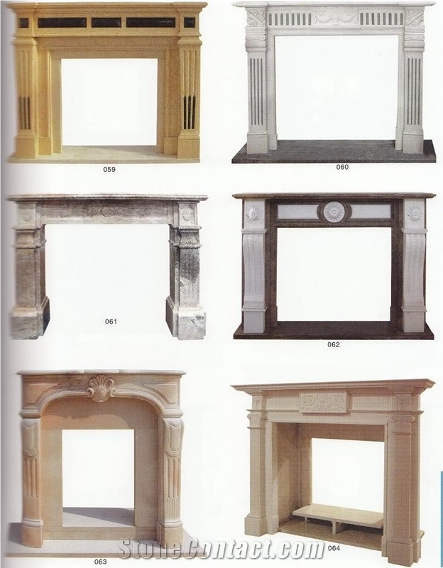 Yellow Marble Fireplaces