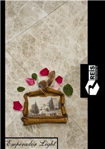 Emperador Light Turkey Marble Slabs & Tiles
