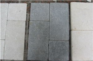 Fossil Gray Limestone Tumbled Tiles Fossil Gray Limestone Tumbled Tiles