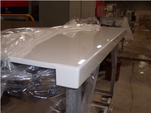 Free Maintance Super White Glossy Kitchen Work Top