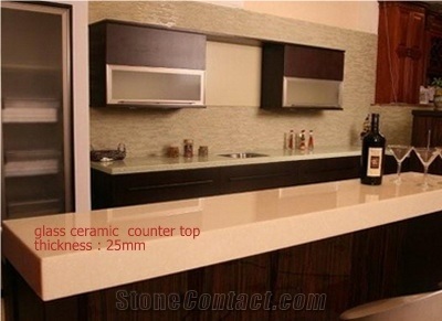 Super White Man Made Crystal Stone Bar Top