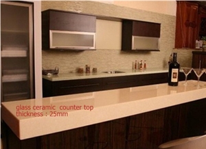 Super White Man Made Crystal Stone Bar Top