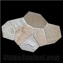 Golden Ray Granite Flagstone, Yellow Granite Flagstone