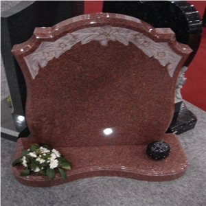 Red Granite Gravestone