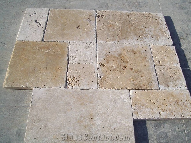 Noce Travertine Pattern Slabs & Tiles, Turkey Brown Travertine