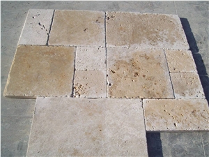 Noce Travertine Pattern Slabs & Tiles, Turkey Brown Travertine