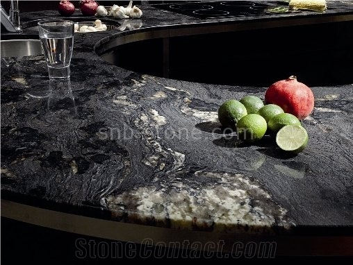 Universe Black Granite Countertop