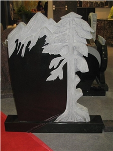 Shanxi Black Granite Tombstone Shanxi Black Granite Tombstone