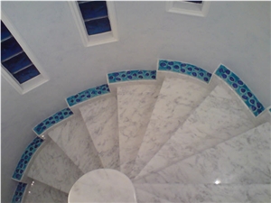 Carrara Marble Stairs