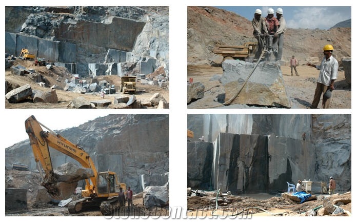 Black Galaxy Quarry, Granite Blocks