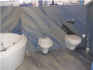 Azul Macaubas Bath Design, Blue Quartzite