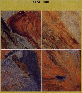 China Multicolor Slate Slabs & Tiles