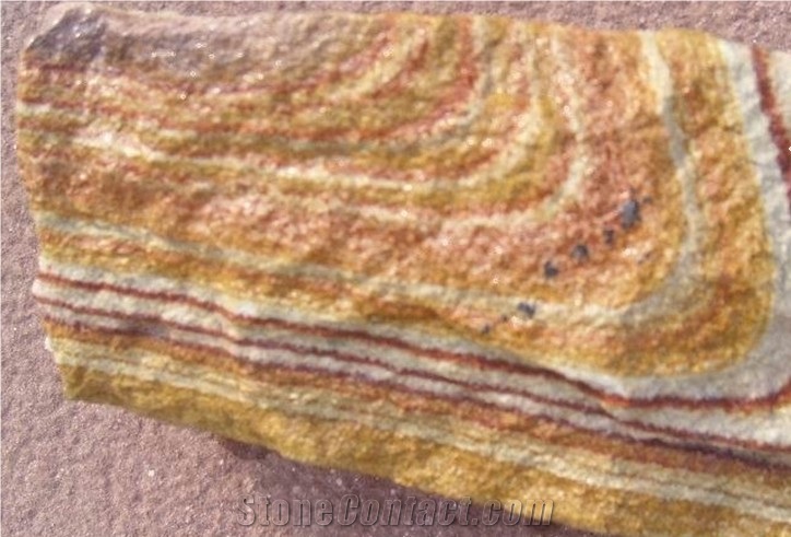 Rainbow Sandstone Block