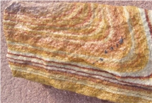 Rainbow Sandstone Block
