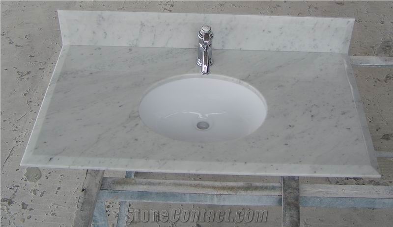 White Marble Vanity Top