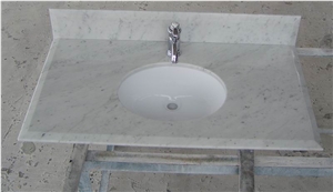 White Marble Vanity Top