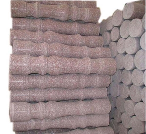 Chinese Red Granite Balusters