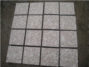 Pink Granite Cubic Stone