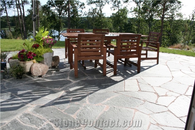 Slate Irregular Flagstone, Grythyttan Grey Slate