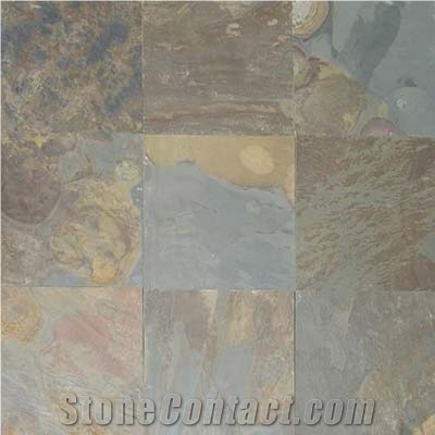 California Gold Slate Slabs & Tiles, India Yellow Slate