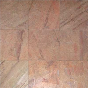 Copper Quartzite Slabs & Tiles, India Red Quartzite