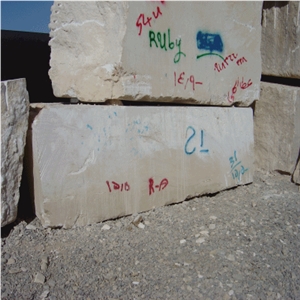 Super White Travertine Block