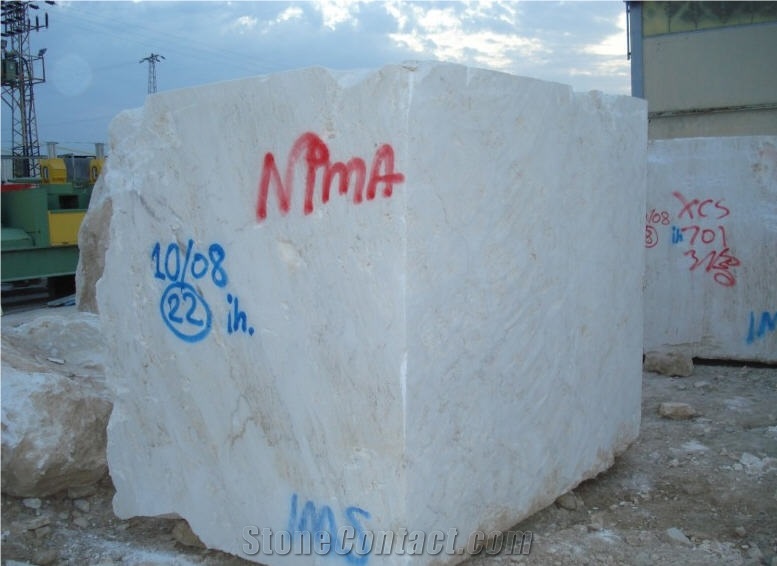 Ivory Travertine Blocks, Turkey Beige Travertine