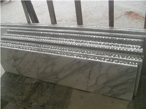 Bianco Carrara Aluminated with Honeycomb