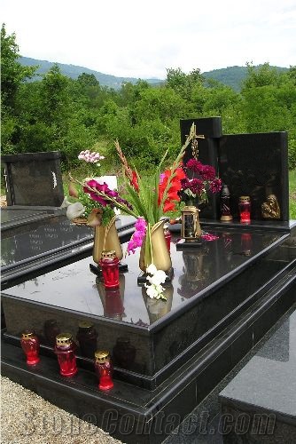 Absolute Black Granite Monument