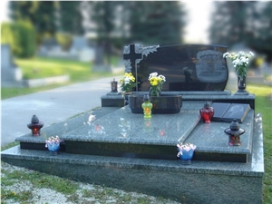Olive Green Granite Monument