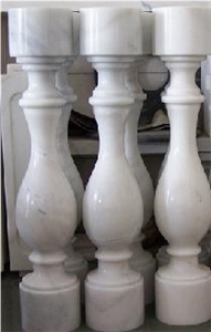 China Guangxi White Marble Balustrade,Baluster