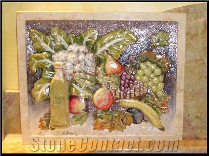 Marble Embossment, Handmade Carved