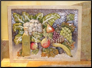 Marble Embossment, Handmade Carved