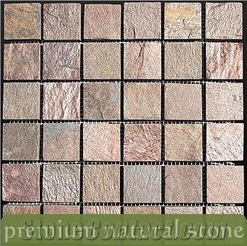 Copper Slate Mosaic Gauged Mosaic