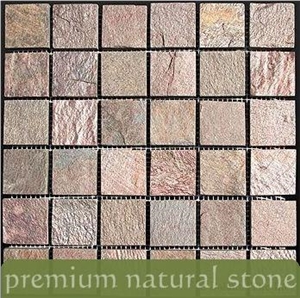 Copper Slate Mosaic Gauged Mosaic Copper Slate Mosaic Gauged Mosaic