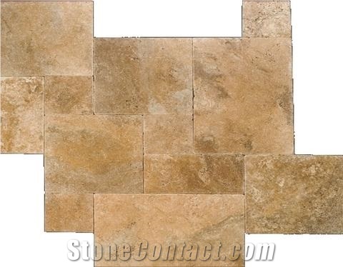 Oro Antico Travertine Versailles Patern