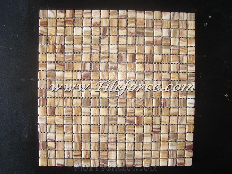 Red Onyx Tumbled Mosaic