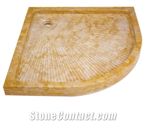 Gold Travertine Shower Tray