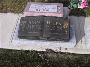 Granite Pillow Memorial Slant Monuments