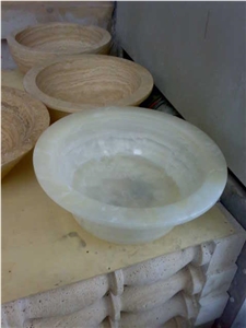 White Onyx Sink