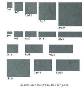 Natural Cleft-Gauged Slate Flooring Natural Cleft-Gauged Slate Flooring