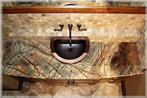 Rainforest Green Vanity Top