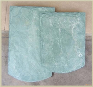 China Green Slate Roof Tiles